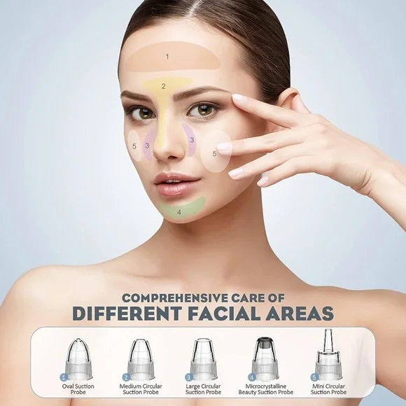 Blackhead Remover Pore Vacuum, USB Rechargeable Acne Cleaner - Picture 7 of 7